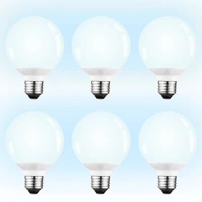 6-Pack G25 Globe LED Light Bulb 5W=40W, Dimmable Vanity Light Bulbs, 5000K - Image 1 of 4