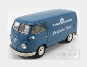 1:18 WELLY Volkswagen T1 Van Volkswagen Porschewagen 1963 Light Blue WE18053TDB - Picture 1 of 2