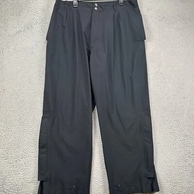 Zero Restriction Mens Waterproof Pants XL Black Zip Pocket Elastic Waist Hiking - Image 1 of 4