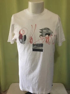 Kill Pixie Volcom 2007 Men’s Slim Fit White T Shirt Size Medium Featured Artist  - Picture 1 of 5