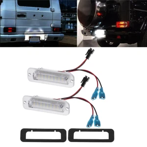 2x White 6000K LED License Plate Lights Lamp For Mercedes G500 G550 G55 AMG W463 - Bild 1 von 18