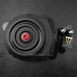 Matte Air Filter Intake Cleaner w/ Red Screw Fit For Harley Touring Trike 17-19 - Picture 1 of 6