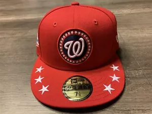 Washington Nationals 2018 MLB All-Star Workout On-Field 59FIFTY Fitted Hat 7 1/8 - Picture 1 of 9