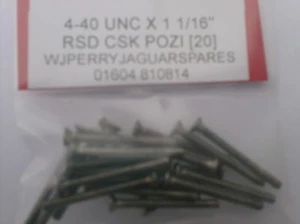 4-40 X 1 1/16" UNC RAISED HEAD COUNTERSUNK POZI SCREWS UCS011/8.5 x 20 - Picture 1 of 2