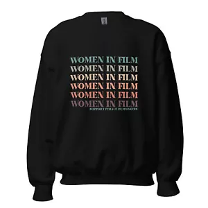 Women In Film retro style sweatshirt female filmmaker director producer - Picture 1 of 13