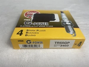 4 Plugs NGK TR55GP/3403 G-Power Platinum Spark Plugs - R - Picture 1 of 1
