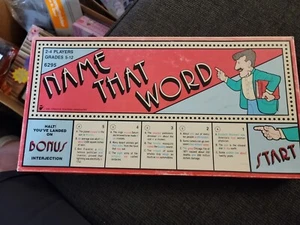 Name That Word 1990 Classroom English Grammar Fun Learning Board Game complete - Picture 1 of 3