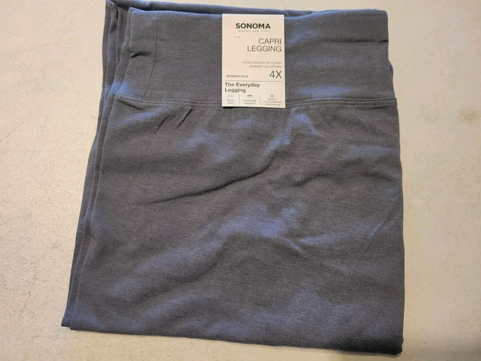WOMEN'S SONOMA GOODS FOR LIFE SIZE 2X SHORT CAMO LEGGINGS COMFORTABLE WAISTBAND