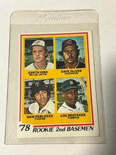 GARTH IORG, LOU WHITAKER, DAVE OLIVER, SAM PERLOZZO 1978 TOPPS BASEBALL #704