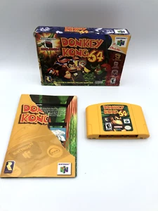 Donkey Kong 64 (Nintendo 64, 1999) Box Manual Complete CIB N64 *Damaged* - Picture 1 of 12