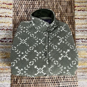 VTG Patagonia Green Aztec Insulated Chore Jacket Coat Button Down Medium M - Picture 1 of 5