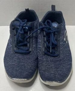 Skechers Womens Skech-Knit Sneakers Blue  Dual-Lite Memory Foam Size 8.5 - Picture 1 of 15