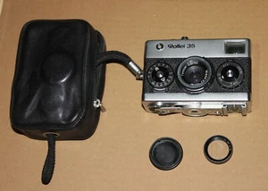 Rollei 35 T with Tessar 3,5/40 Analog Compact Camera with everything! Collectors!! - Picture 1 of 19