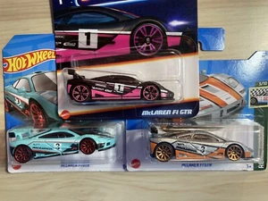 Hot wheels bundle new x 3 McLaren F1 GTR Retro Racers from 2022 + Neon Speeder - Picture 1 of 15