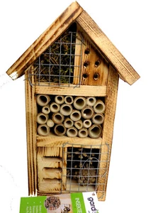 Hotel per insetti casa per insetti nido insetti hotel per api incubatrice legno - Foto 1 di 7