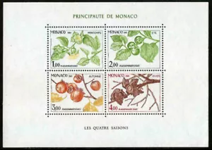Monaco 1981 Four Seasons of the Persimmon Tree, Minisheet UNM / MNH - Picture 1 of 1