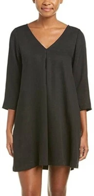 Michael Stars 241387 Womens 3/4 Sleeve V-Neck Swing Dress Black Size X-Small - Image 1 of 3