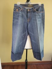 New David Kahn Crop Jens Size 8 Made In USA