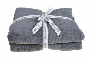 Paquete de 2 balas de toalla Allure Spa de lujo gris carbón gris carbón - nuevo - Imagen 1 de 1