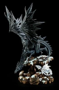 Drachen Figur - Dragons Wisdom - Schnee - Statue Fantasy Dragon Deko - Bild 1 von 5