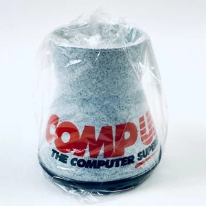 Vintage Comp USA Computer Superstore Gray Travel Mug Y2K Advertising RARE HTF - Picture 1 of 4