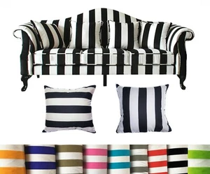 Tailor Made*COVER*Strip Cotton Canvas Pillow Cushion Cover Thow Floor sofa *Ak3 - Picture 1 of 25