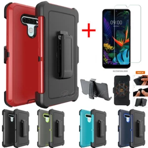 Funda protectora resistente a prueba de golpes con clip para cinturón para LG K51 - Imagen 1 de 5
