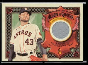2022 Topps Allen Ginter Relics #AGRA-LM Lance McCullers Jr. - Picture 1 of 2