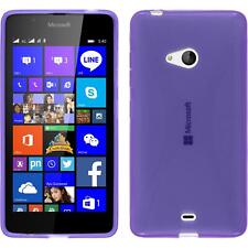 Étui en Silicone pour Microsoft Lumia 540 Dual lila X +2 Film Protecteur