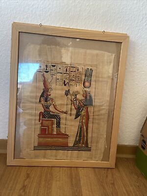 Papyrus Bild Hinter Glas | Von Ägypten Reise • 15€