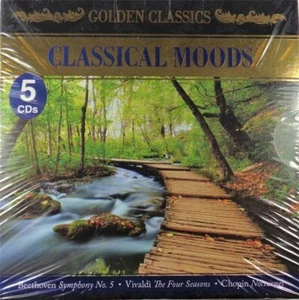 CLASSICAL MOODS BEETHOVEN VIVALDI CHOPIN & MORE RELAXATION MUSIC 5-CD SET - Foto 1 di 2