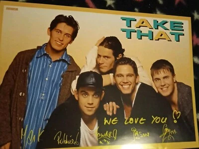 Take That,Starcard From German Magazine Popcorn A/4 - Image 1 of 2