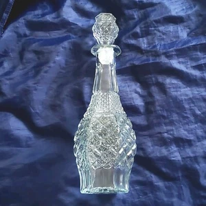 Anchor Hocking Clear Glass Wexford 32oz 14 1/2 inch Vintage Decanter & Stopper - Picture 1 of 8