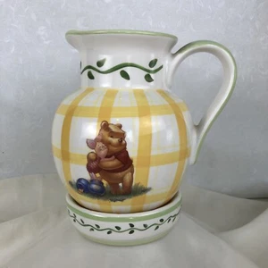 Vintage Disney Pitcher Jug & stand dish - Winnie The Pooh - Simply Pooh Ceramic - Picture 1 of 24