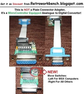 DB15 PC Joystick Konverter Adapter auf DB9 Pin Amiga Atari Commodore Amstrad MSX - Bild 1 von 1