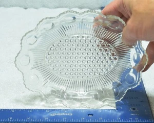 Vintage Fostoria Glass Company Coin Pattern Dish Clear - Bild 1 von 6