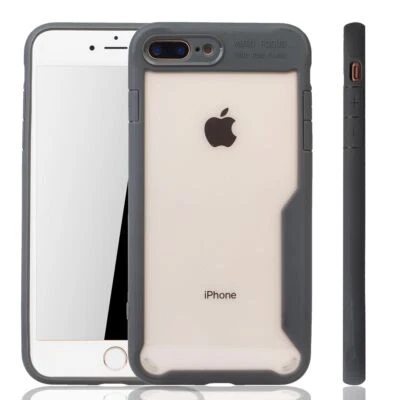 Apple IPHONE 7 Plus Custodia Cover per Cellulare Protettiva Bumper/Grigio - Immagine 1 di 4