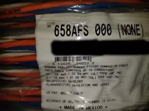 Cable de control de acceso cáscara de plátano Belden 658AFS 18/4C+22/4C+22/2C CMP/50 ft - Imagen 1 de 9