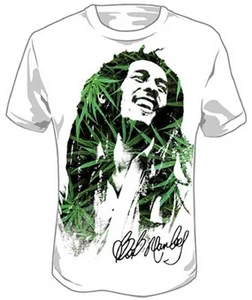 Camiseta oficial Bob Marley - Leaves Dreads adulto - Camiseta de cantante de reggae jamaicano - Imagen 1 de 1