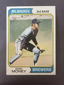 1974 Topps #413 Don Money Milwaukee Brewers - Picture 1 of 2