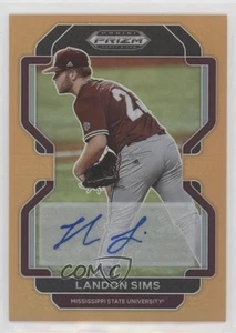 2022 Panini Prizm Draft Picks Neon Orange /20 Landon Sims #PDP34 Auto - Picture 1 of 4