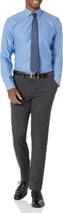 Buttoned Down Men's Tailored Fit Dress Shirt Blue 16.5 x 32 - Picture 1 of 5