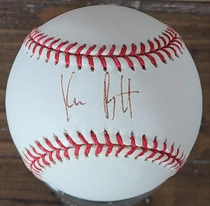 KEN BRETT SIGNED OAL BUDIG BASEBALL INSCRIBED YANKEES ROYALS PIRATES RED SOX DEC - Picture 1 of 2