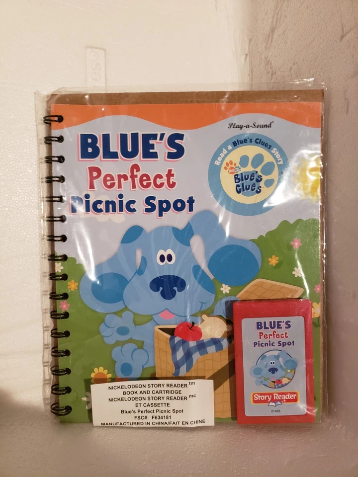 Disney Story Reader Book and Cartridge -Blues Clues - 2004 Vintage - Image 1 of 1