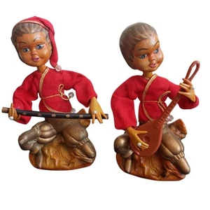 Estatuilla de músico de colección Tilso Golden Fantasy 2 Pixies Elves flauta - Imagen 1 de 6