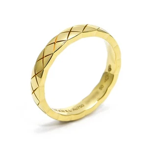 CHANEL COCO CRUSH Mini Model Ring K18YG US#5~5.25 P0035066 - Picture 1 of 6