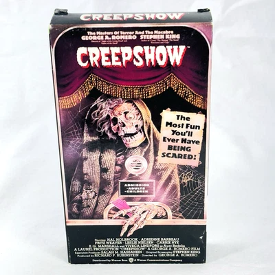 Creepshow VHS (1982, 1987) Warner Bros Laurel Horror Stephen King George Romero - Image 1 of 4