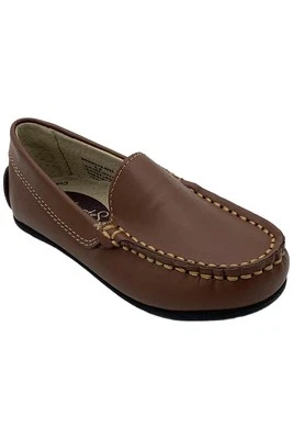 Mocasín sin cordones Footmates unisex Brooklyn Penny coñac para niños pequeños Foto 1 de 3