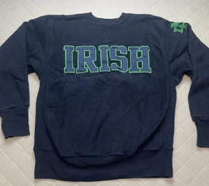 Vintage Notre Dame Sweatshirt Mens XL Hammes Bookstore Fighting Irish NCAA - Picture 1 of 10