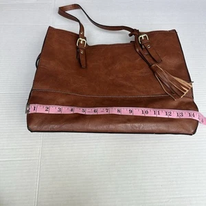 Bueno Brown Authentic Leather Bag Medium To large Size - Picture 1 of 9